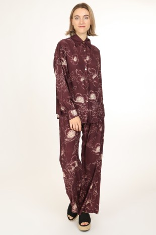Floral Print Shirt & Pants Set